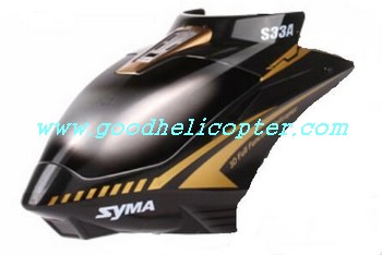 SYMA-S33-S33A helicopter parts head cover (S33A black color) - Click Image to Close